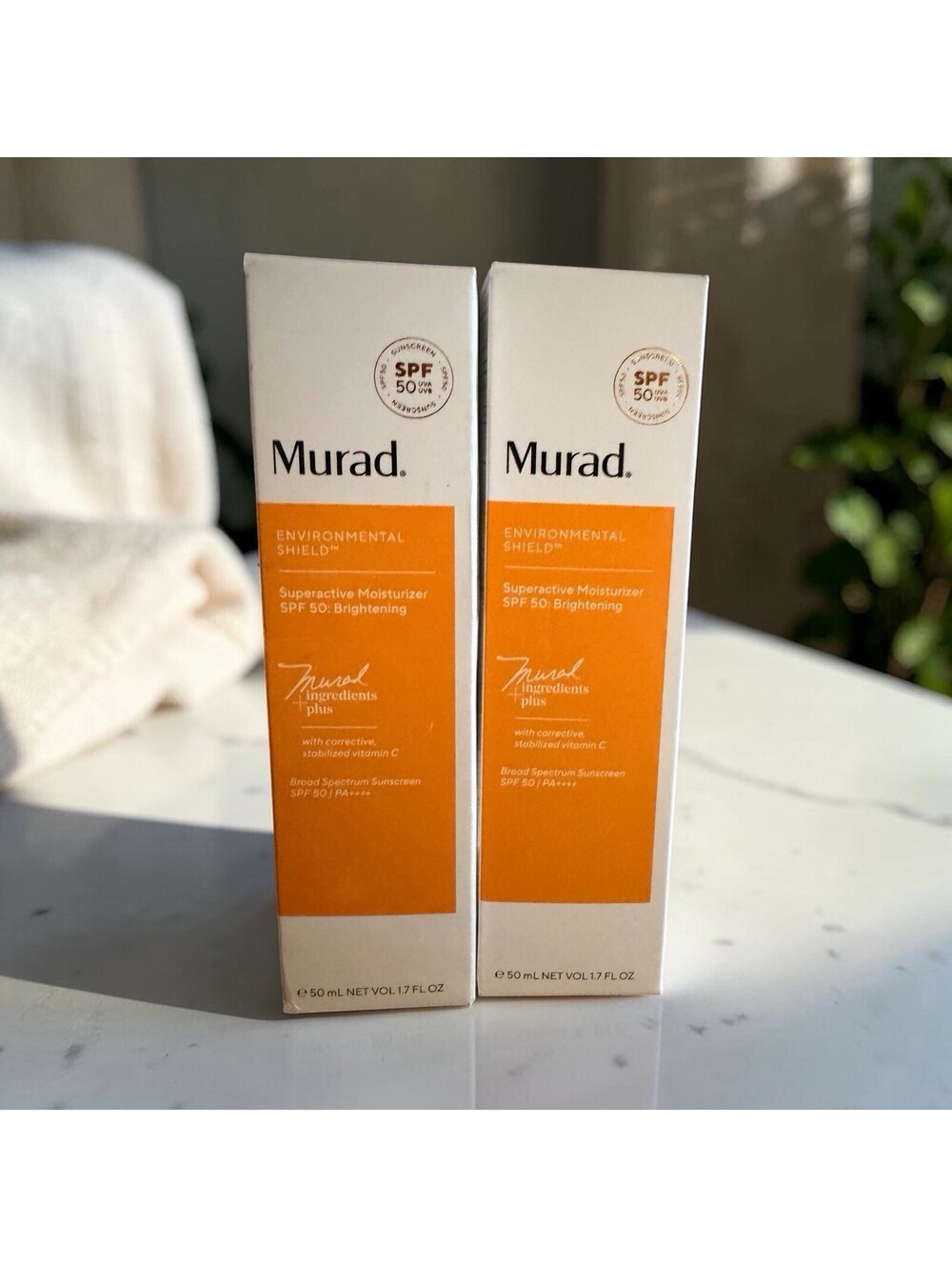 2-Pack Murad Environmental Shield Superactive Moisturizer SPF 50 • 1.7oz